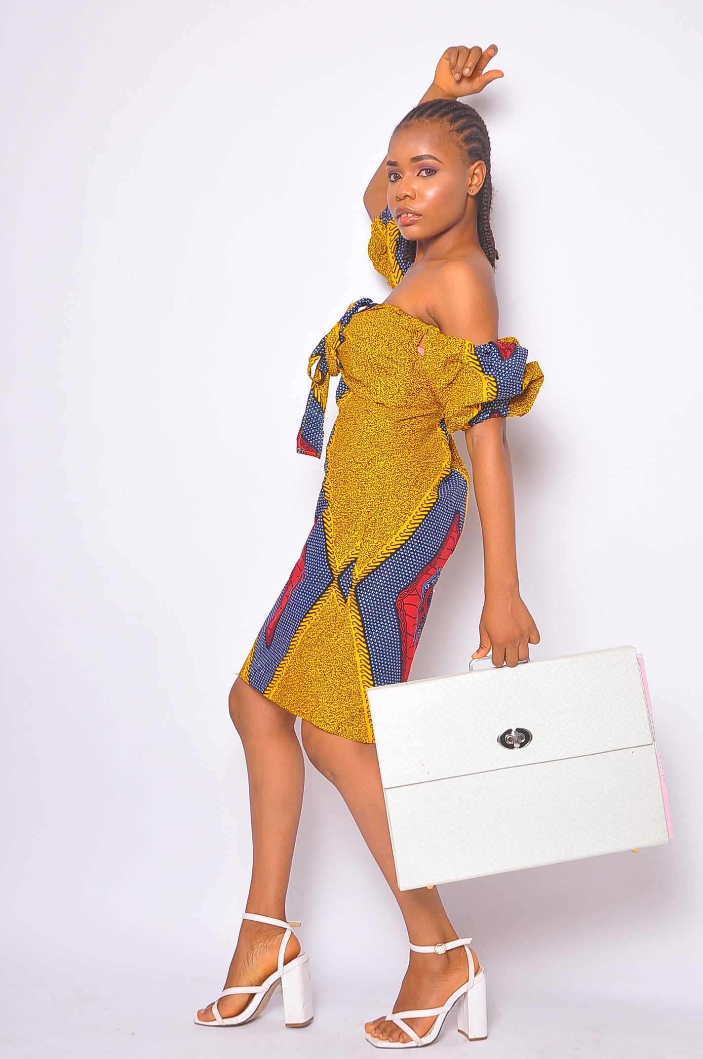 OLACHI AFRICAN PRINT MINI DRESS