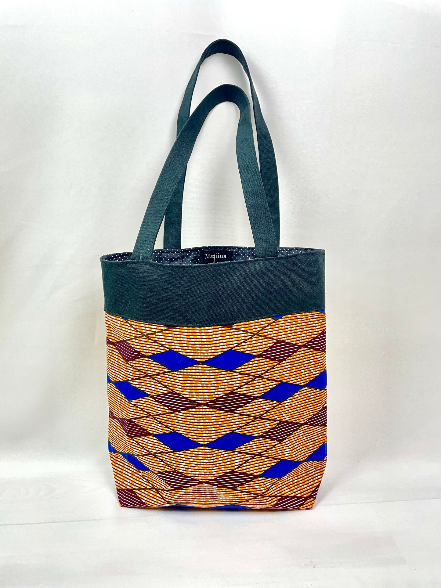 URE AFRICAN PRINT OPEN SHOULDER BAG