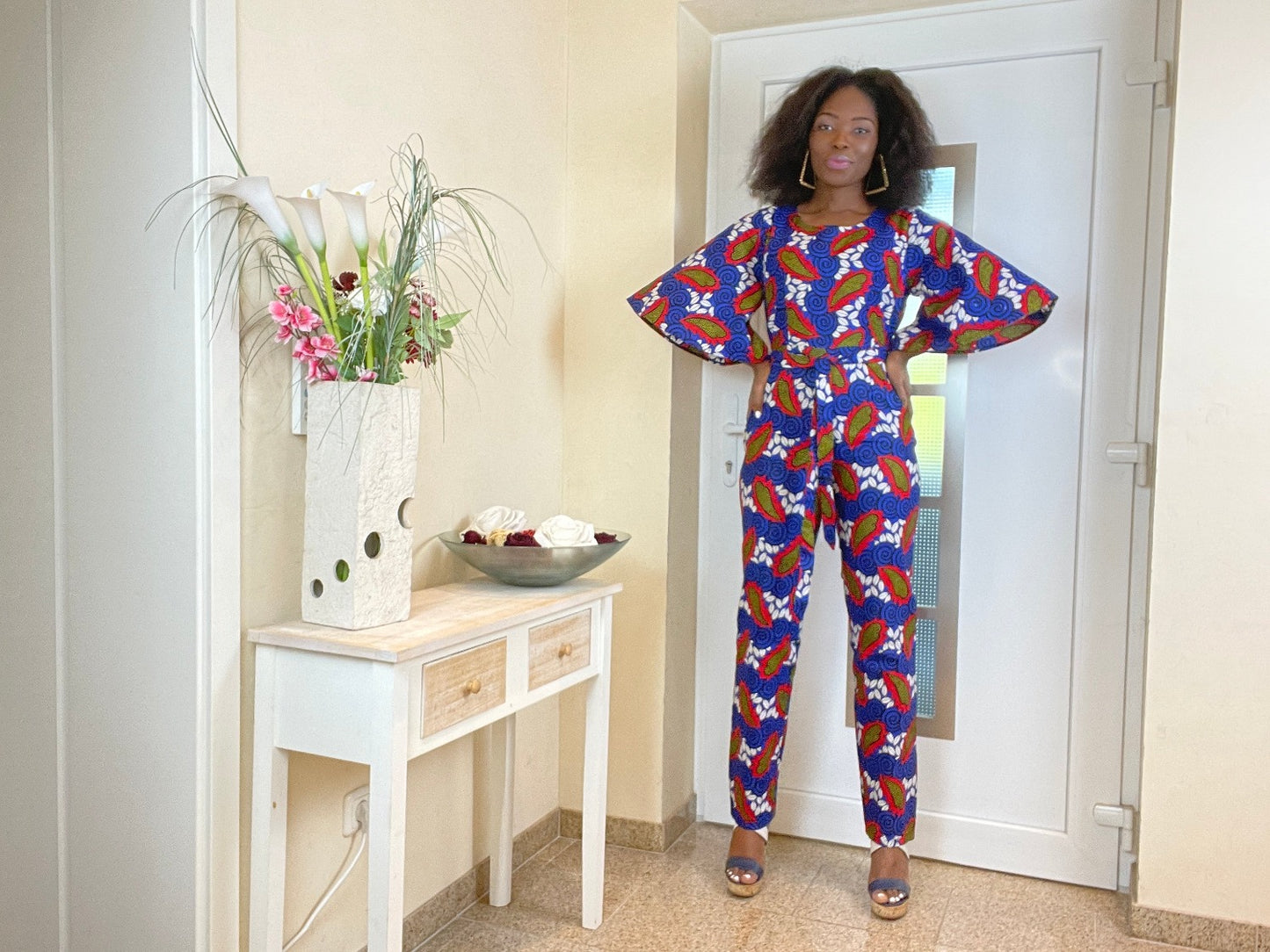 IHUAKU AFRICAN PRINT JUMPSUIT