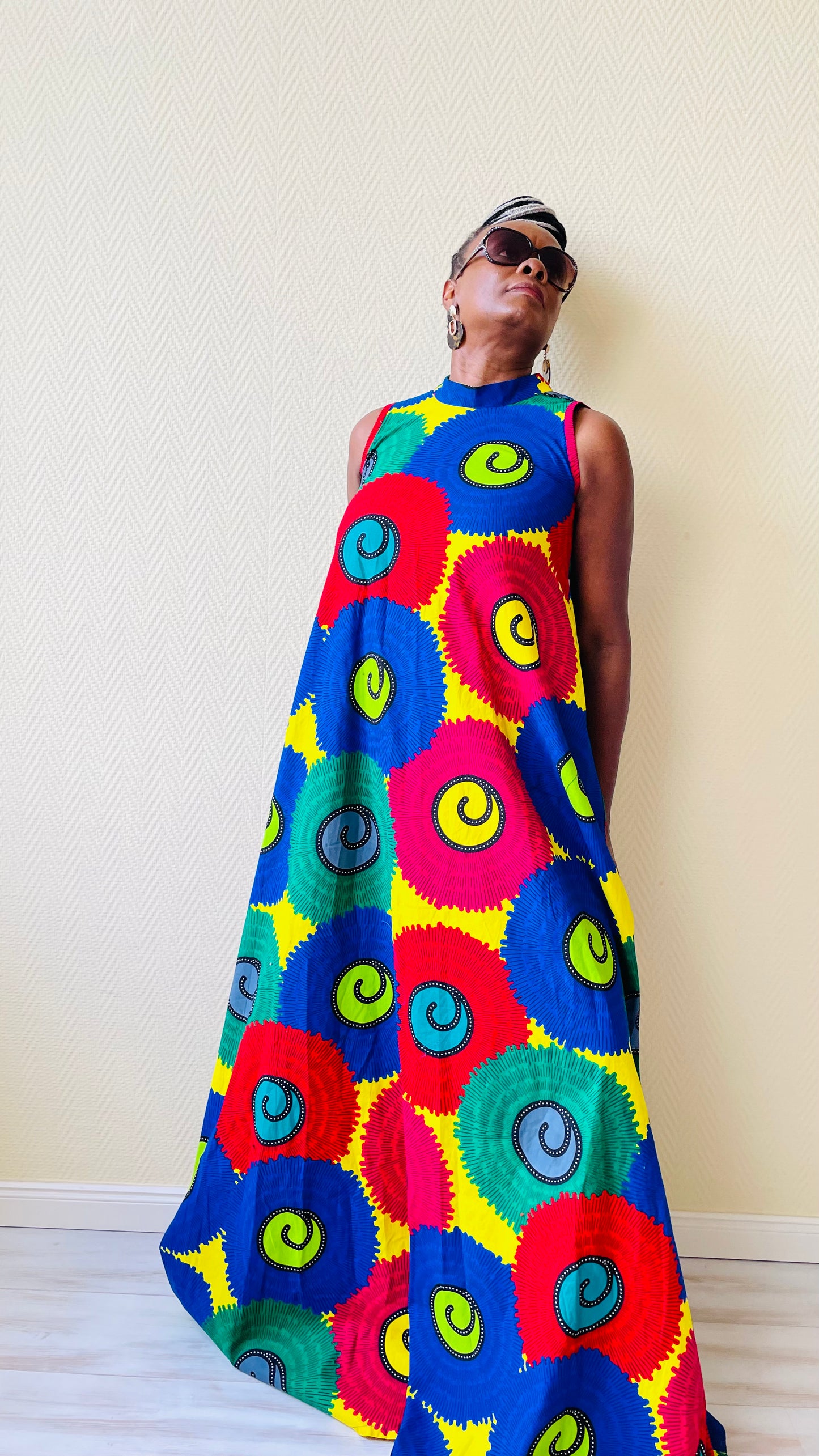 NNEKA AFRICAN PRINT MAXI DRESS